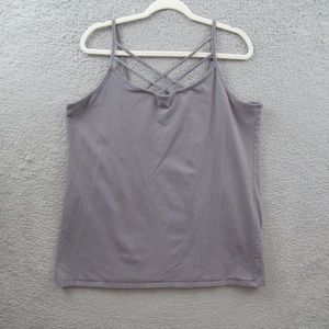 Torrid Womens Tank Top Plus Size 4X Gray Adjustable Strappy Foxy Cami